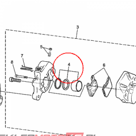 YAMAHA - TLOK ZACISKU HAM. nr: 5WXW00571000