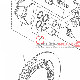 YAMAHA - TLOK ZACISKU HAM. nr: 5XCW00570000