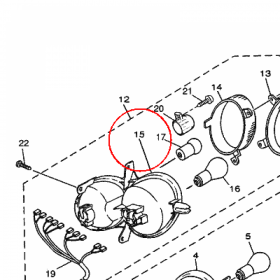 YAMAHA - REFLECTOR nr: 5XLH47310000