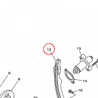 YAMAHA - NAPINACZ LANC. ROZ. nr: 5XT122410000