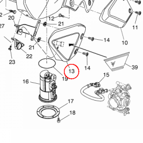 YAMAHA - SCOOP AIR ASSY. 1 nr: 5YKF137A1000