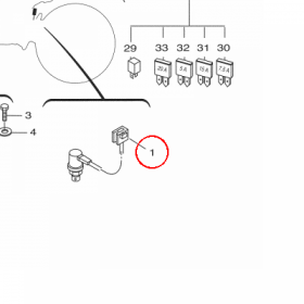 YAMAHA - W??CZNIK "STOP" nr: 5YKH25300000