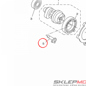 YAMAHA - WALEK DEKOMPRESATORA nr: 5YPE22880000 > 5YPE22880100