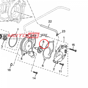 YAMAHA - WALEK POMPY WOD. nr: 5YPE24500000