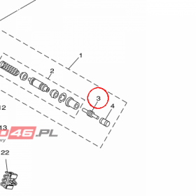 YAMAHA - ROD, PUSH nr: 5YU264640000