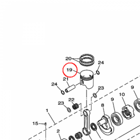 YAMAHA - tlok nr: 60T1163103A0
