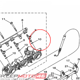 YAMAHA - RUBBER, INJECTOR nr: 60T137660000