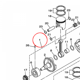YAMAHA - WAL KORB. nr: 61X114000300