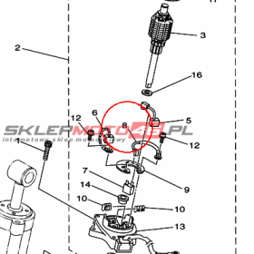 YAMAHA - WIRE SUB ASSY nr: 62X438070000