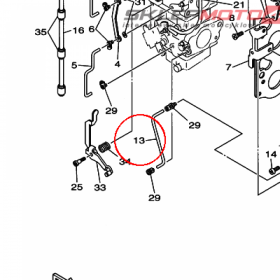 YAMAHA - ROD, CHOKE nr: 62Y145853000