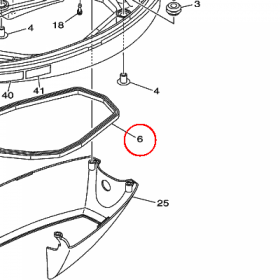 YAMAHA - RUBBER, SEAL 1 nr: 62Y427160000
