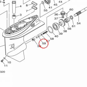 YAMAHA - CIEGNO BIEGU nr: 63D456350000