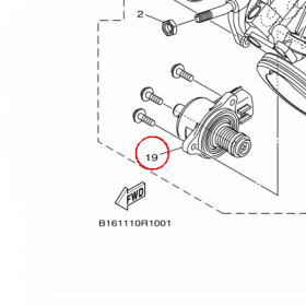 YAMAHA - VALVE, CONTROL nr: 63P1312A0100