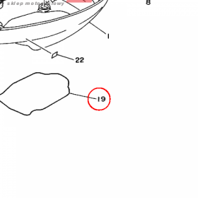 YAMAHA - RUBBER, SEAL 1 nr: 63V427160100