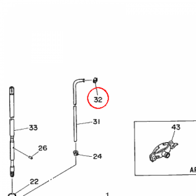 YAMAHA - WATER SEAL 1 nr: 646443650000