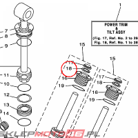 YAMAHA - SEAL, TRIM DOWN nr: 64E4384J0000
