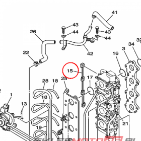 YAMAHA - ROD, CHOKE nr: 64J145850000