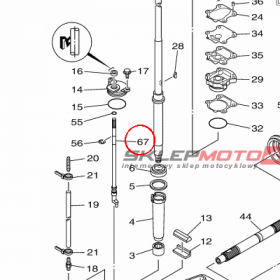 YAMAHA - WALEK KRZYWKOWY nr: 64J441500100