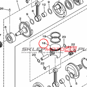 YAMAHA - tlok nr: 64X116310091