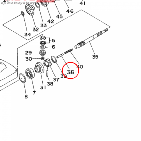 YAMAHA - CIEGNO BIEGU nr: 650456350000