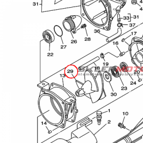 YAMAHA - WIRNIK POMPY nr: 65RR13211000