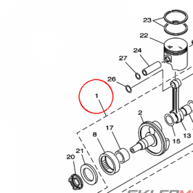 YAMAHA - WAL KORB. nr: 65U114000000