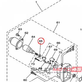 YAMAHA - WASHER nr: 65W4387G0000