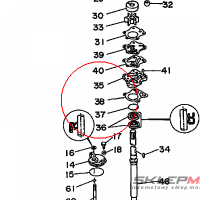 YAMAHA - USZCZELKA POMPY W. nr: 66344316A000