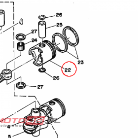YAMAHA - tlok nr: 664116368000