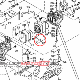 YAMAHA - VALVE, CHECK 1 nr: 66E243620000