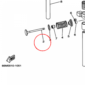 YAMAHA - ZAWOR WYDECH. nr: 66M121210000