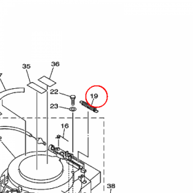 YAMAHA - RETAINER, SPRING nr: 66T157310000