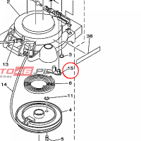 YAMAHA - OGRANICZNIK PODSTAWKI nr: 66T157940000