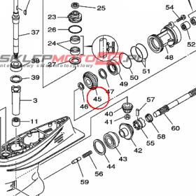 YAMAHA - KOLO ZEBATE nr: 66T455710000
