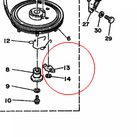 YAMAHA - ZAPADKA nr: 677157410100