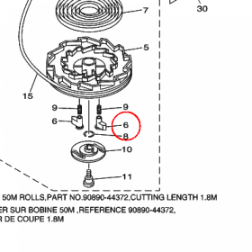 YAMAHA - ZAPADKA nr: 67D157410000