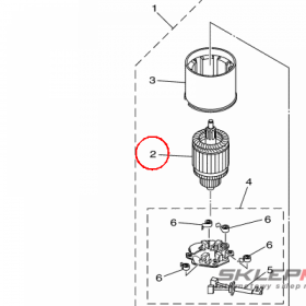 YAMAHA - WIRNIK ROZRUSZNIKA nr: 67F818500000
