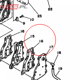 YAMAHA - USZCZELKA nr: 68241112A100