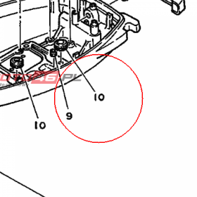 YAMAHA - RUBBER WATER SEAL 3 nr: 682443670000