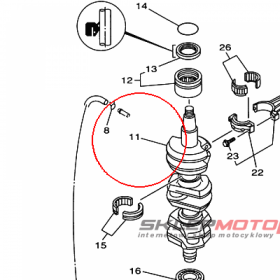 YAMAHA - WAL KORBOWY nr: 688114110100