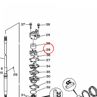 YAMAHA - wirnik pompy wod nr: 688443520300