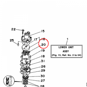 YAMAHA - wirnik pompy wod nr: 689443520200