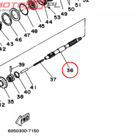 YAMAHA - WAL SRUBY NAPED. nr: 689456110000