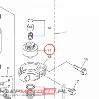 YAMAHA - PINION ASSY nr: 689818071200