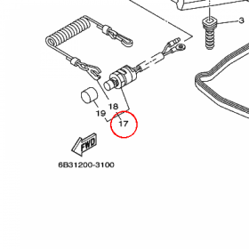 YAMAHA - WYLACZNIK nr: 689825750400