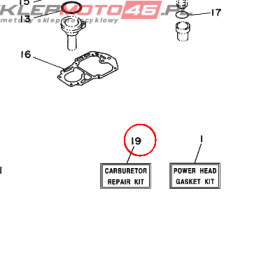 YAMAHA - ZESTAW NAPR. GAZNIKA nr: 689W00930200