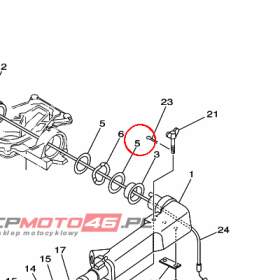 YAMAHA - WASHER, 1 nr: 68DG21810000