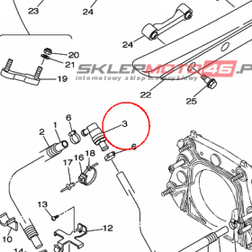 YAMAHA - JOINT, HOSE nr: 68N5112T0000