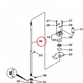 YAMAHA - WAL NAPEDOWY nr: 68T455111000
