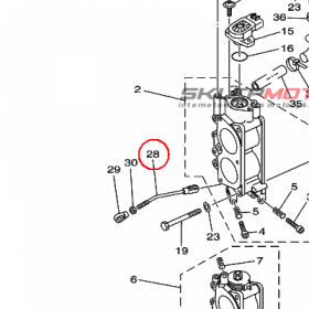 YAMAHA - JOINT, LINK nr: 68V412370000